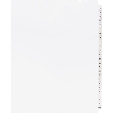 Business Source A Z Tab Table of Contents Index Dividers, PK25 05858